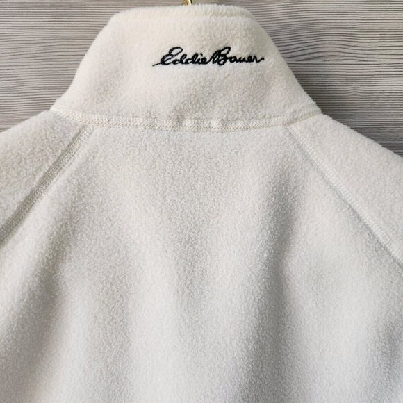 Eddie Bauer Vintage Womens Polartec Pockets Zip Golf Graphic Fleece Vest Sz M - Picture 5 of 16